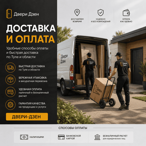 Доставка и оплата дверей